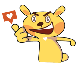 Golden Rabbit Stickers sticker #14542034