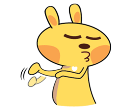 Golden Rabbit Stickers sticker #14542040