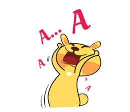 Golden Rabbit Stickers sticker #14542045