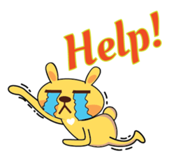 Golden Rabbit Stickers sticker #14542048