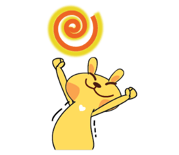 Golden Rabbit Stickers sticker #14542049