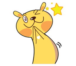 Golden Rabbit Stickers sticker #14542054