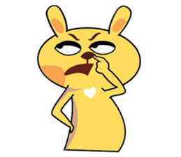 Golden Rabbit Stickers sticker #14542056