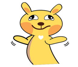 Golden Rabbit Stickers sticker #14542058