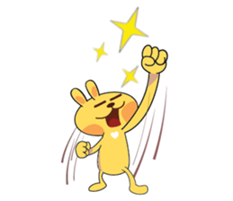 Golden Rabbit Stickers sticker #14542059