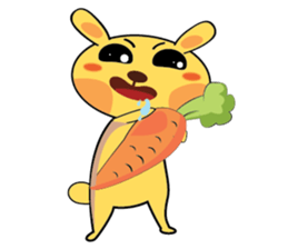 Golden Rabbit Stickers sticker #14542060