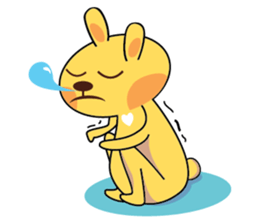 Golden Rabbit Stickers sticker #14542069