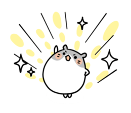 Round hamster sticker #14542495