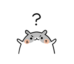 Round hamster sticker #14542497