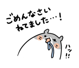 Round hamster sticker #14542498