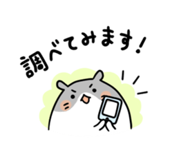 Round hamster sticker #14542507