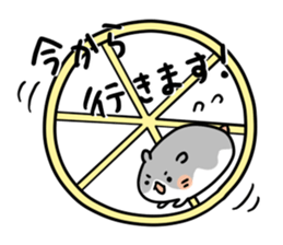 Round hamster sticker #14542511