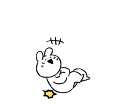 Extremely Rabbit&Cat Animated sticker #14542569