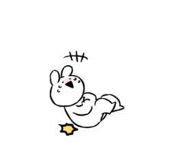 Extremely Rabbit&Cat Animated sticker #14542569