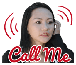 Phoebe and her cats. sticker #14542738