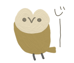 Daily life of cute owls sticker #14543232