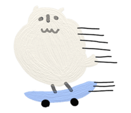 Daily life of cute owls sticker #14543240