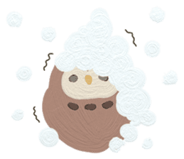 Daily life of cute owls sticker #14543256