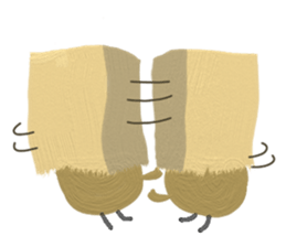 Daily life of cute owls sticker #14543266