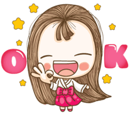 HanaJung cute girl sticker #14544023