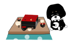 Animated Kuro's daily life New Year ver. sticker #14544667