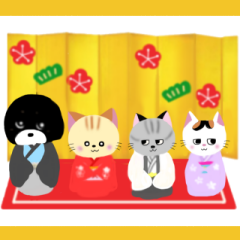 Animated Kuro's daily life New Year ver.