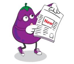 Healthy Egg Plants sticker #14544936