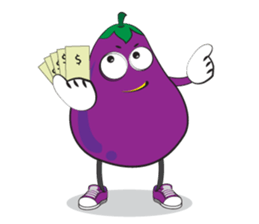 Healthy Egg Plants sticker #14544941