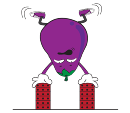 Healthy Egg Plants sticker #14544944