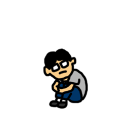 GlassesSenior (No serif version) sticker #14547291