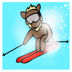 Animals who like backcountry skiing