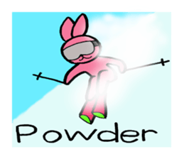 Animals who like backcountry skiing sticker #14547612