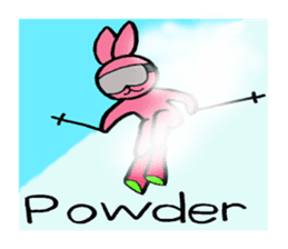 Animals who like backcountry skiing sticker #14547612