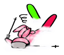 Animals who like backcountry skiing sticker #14547624