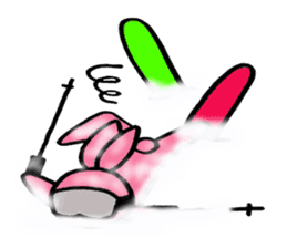 Animals who like backcountry skiing sticker #14547624