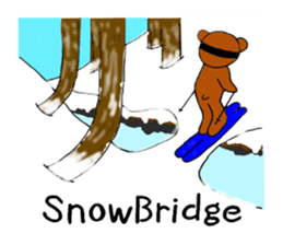 Animals who like backcountry skiing sticker #14547632