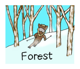 Animals who like backcountry skiing sticker #14547635