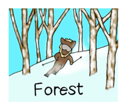 Animals who like backcountry skiing sticker #14547635