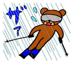 Animals who like backcountry skiing sticker #14547642