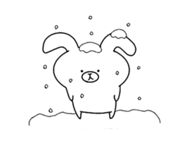 Bear rabbit lovely sticker sticker #14548370