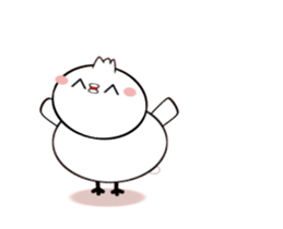 A moving bird sticker #14549017