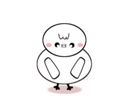 A moving bird sticker #14549020