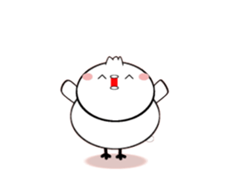 A moving bird sticker #14549021