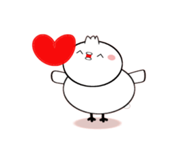 A moving bird sticker #14549027