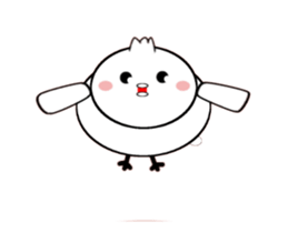 A moving bird sticker #14549028