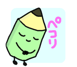 Mr.pencil and Ms.eraser sticker #14549497