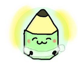 Mr.pencil and Ms.eraser sticker #14549501