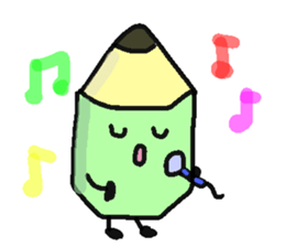 Mr.pencil and Ms.eraser sticker #14549502