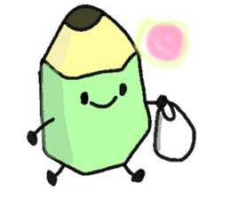 Mr.pencil and Ms.eraser sticker #14549503