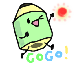 Mr.pencil and Ms.eraser sticker #14549505